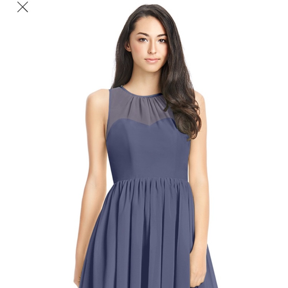 Azazie Bridesmaid Dress McKinley in Stormy